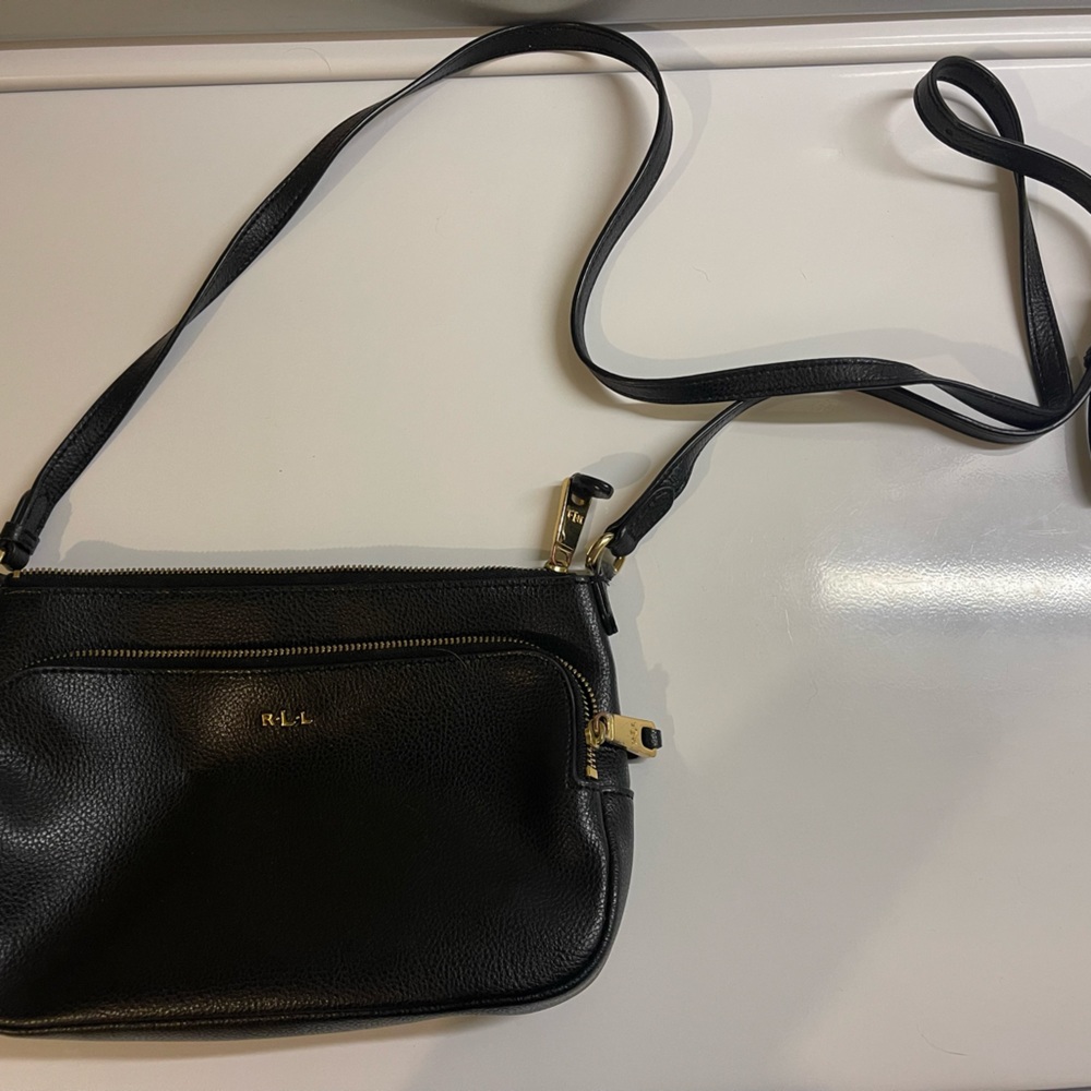 Vintage Black RALP LAUREN Cross Body Bag - Picture 5 of 13